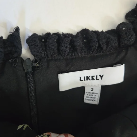 Revolve Likely Marlena Jumpsuit in Black Multi floral like new size 2 - Picture 8 of 10